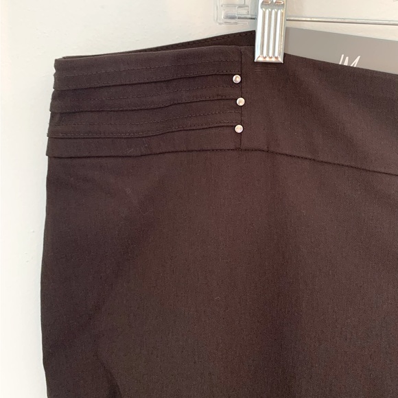JM Collection Core Control Brown Pants - Picture 4 of 11
